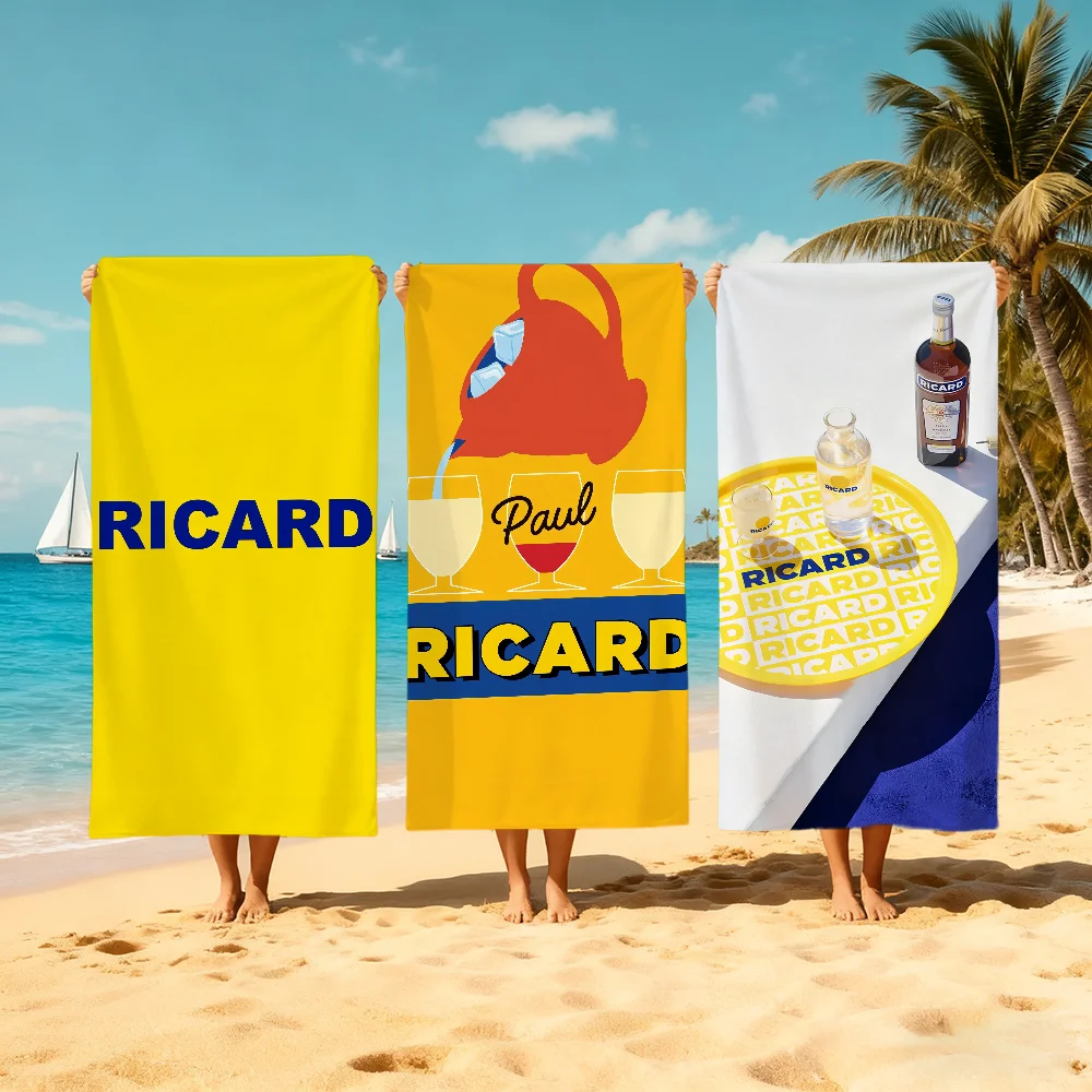 Toalla de lujo con logotipo R-ricard-D, toallas suaves de secado rápido para playa y piscina, regalo para viajes, gimnasio, ducha, deportes de acampada