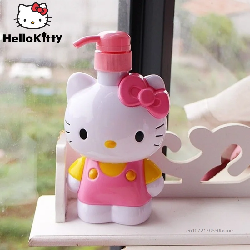 

Kawaii Sanrio Hello Kitty Spray Bottles Shampoo Lotion Portable Makeup Separate Bottling Press Type Bathroom Travel Sub-Bottling