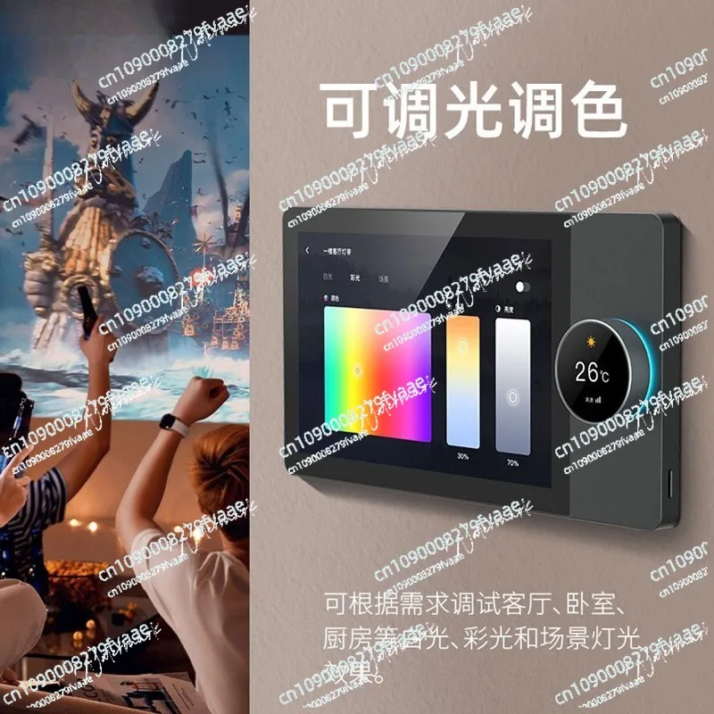 8 inch doodle intelligent central control screen 485ZIGBEE wireless 86 knob high definition smart home gateway panel host