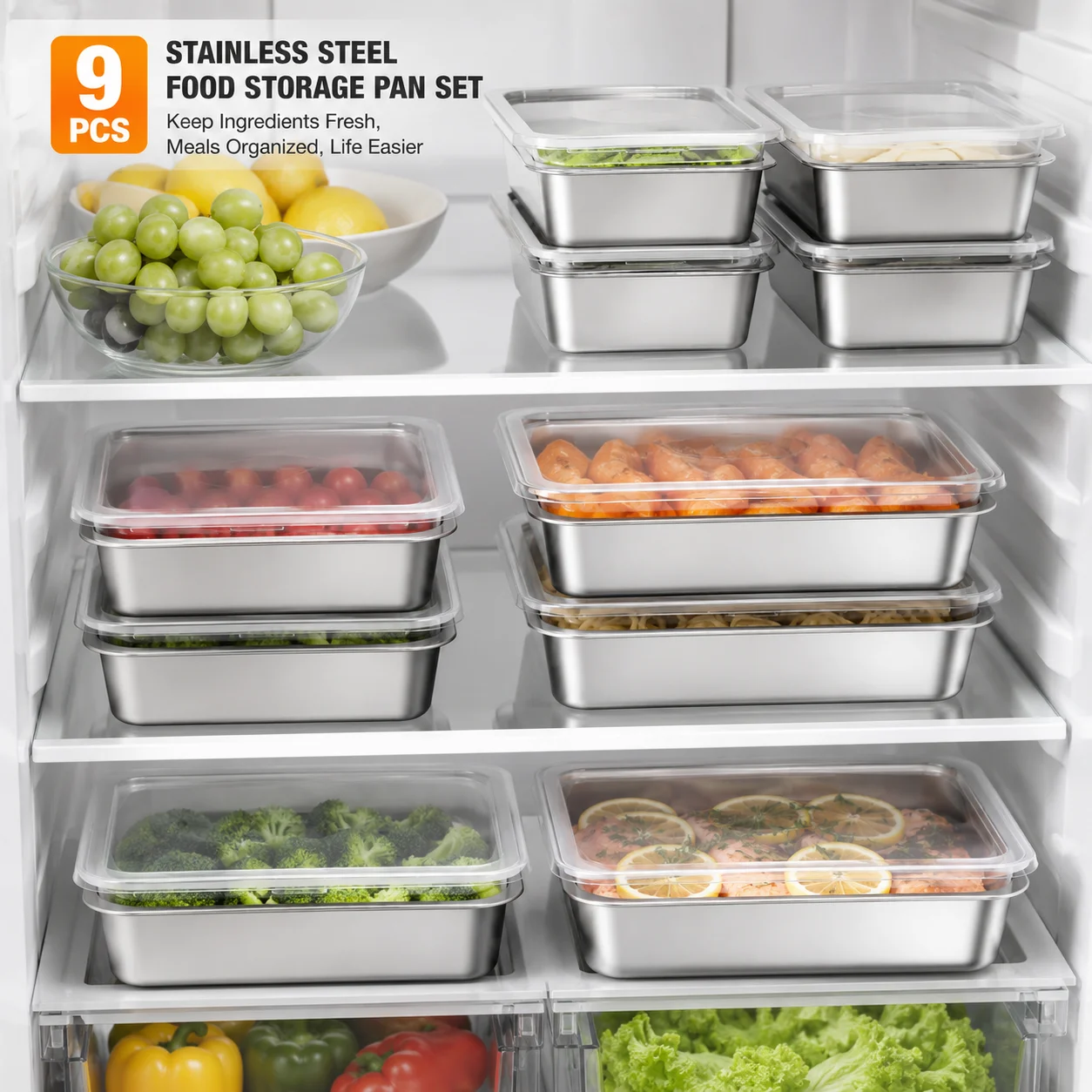 3 قطع من حاويات تخزين الطعام ا - مراجعة Kitchen Baking Organization وسعره