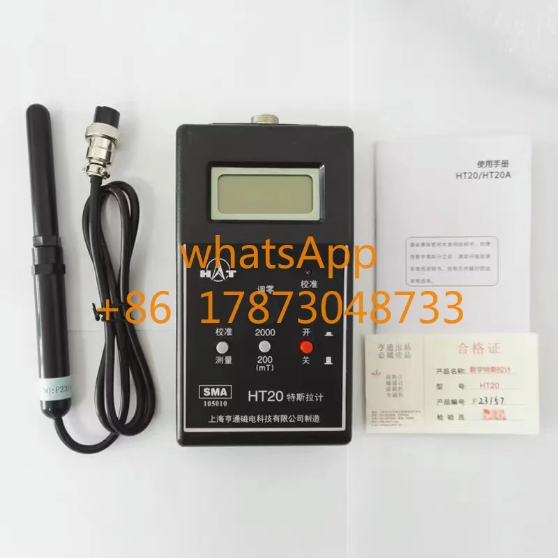 

HT20 Gauss Gauge Tesla Meter HT20 Probe Permanent Magnetic Material Surface Magnetic Field