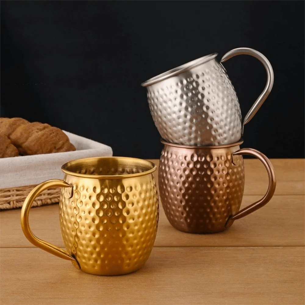 Creative 520ml Moscow Mule Mug Rust-proof Stainless Steel Beer Mug Easy To Clean Large Capacity Cold Drink Cup Coffee Cup view 2