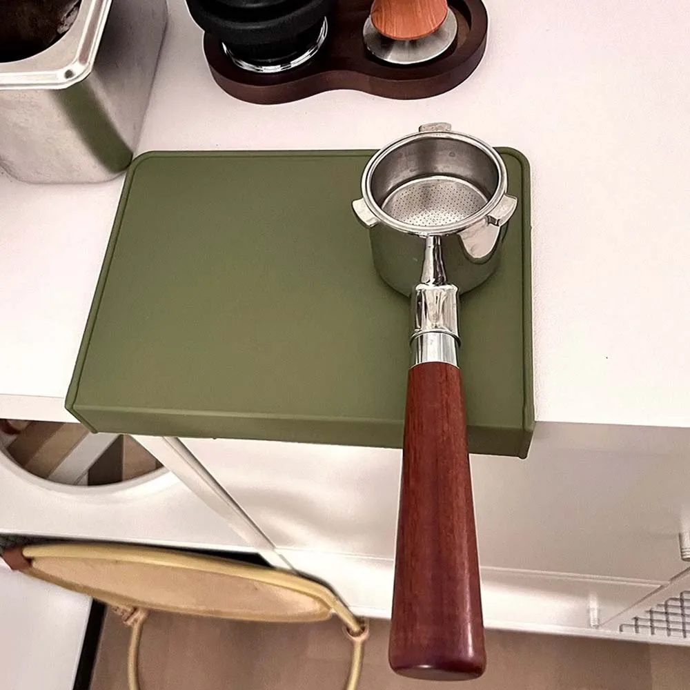 Coffee Tamper Mat Pad Anti Skid Tamper Mat Barista Coffeeware Tamping Tools Barista Espresso Tampering Holder Corner Cushion Pad