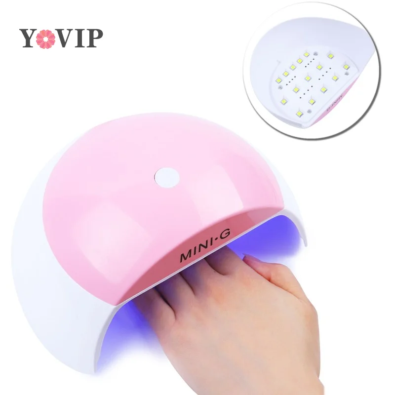 48W UV LED Nail Lamp with 15 Pcs Led For Curing Gel Nail Dryer Fast Drying Nail Polish Lamp 30s Auto Sensor Manicure Tools