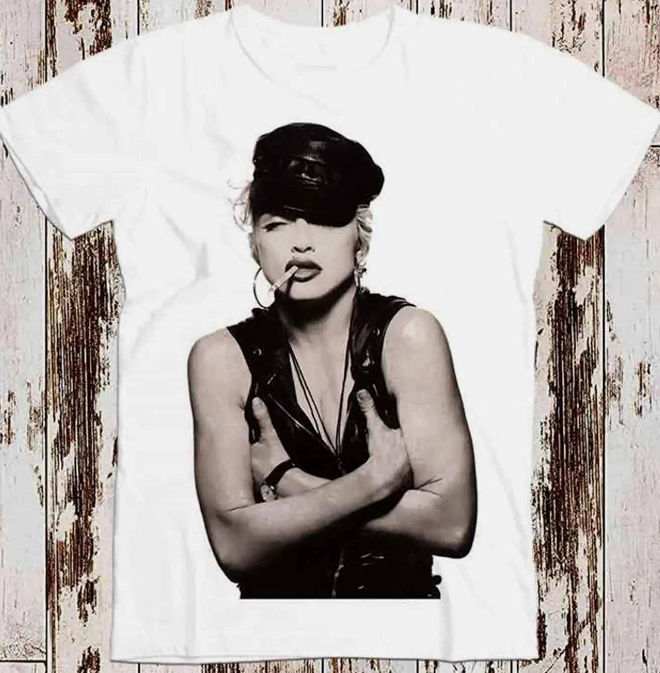 Madonna fumatori Super T Shirt bianca Unisex taglia S M L 2345XL