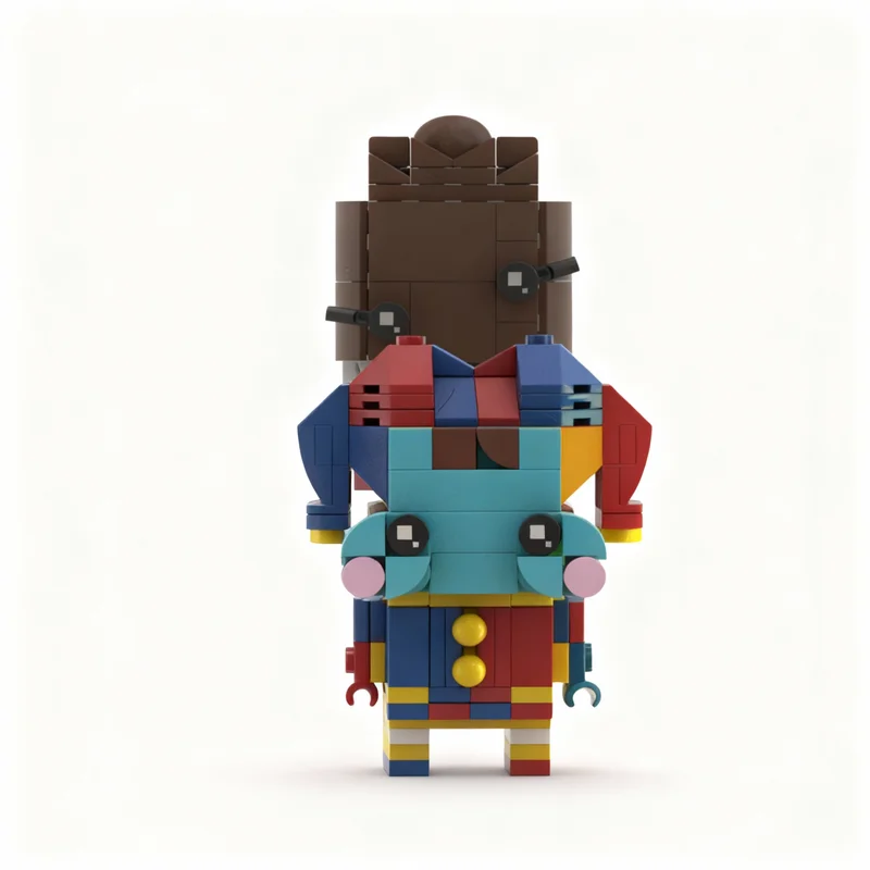 133 個 MOC クイニー ブリックヘッド アメージング デジタル ブリックヘッドズ モデル ビルディング ブロック 建設 クリスマス ギフト おもちゃ 子供