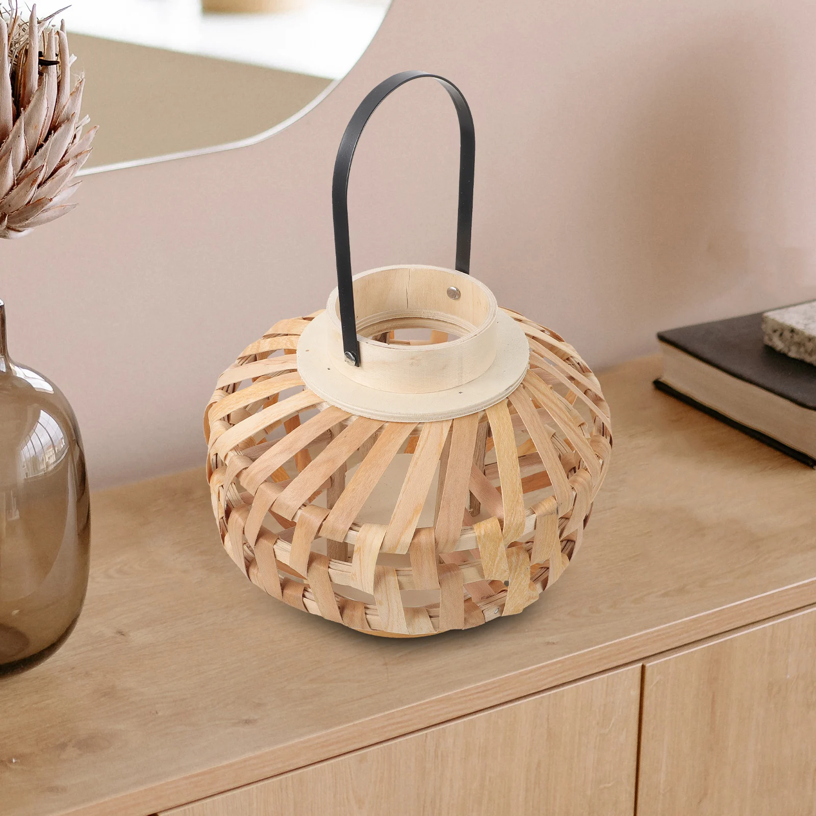 

Woven C Lantern Vintage Tea Light Holder Rustic Rattan Tealight Home Decoration Wedding Layout Romantic Atmosphere Delicate