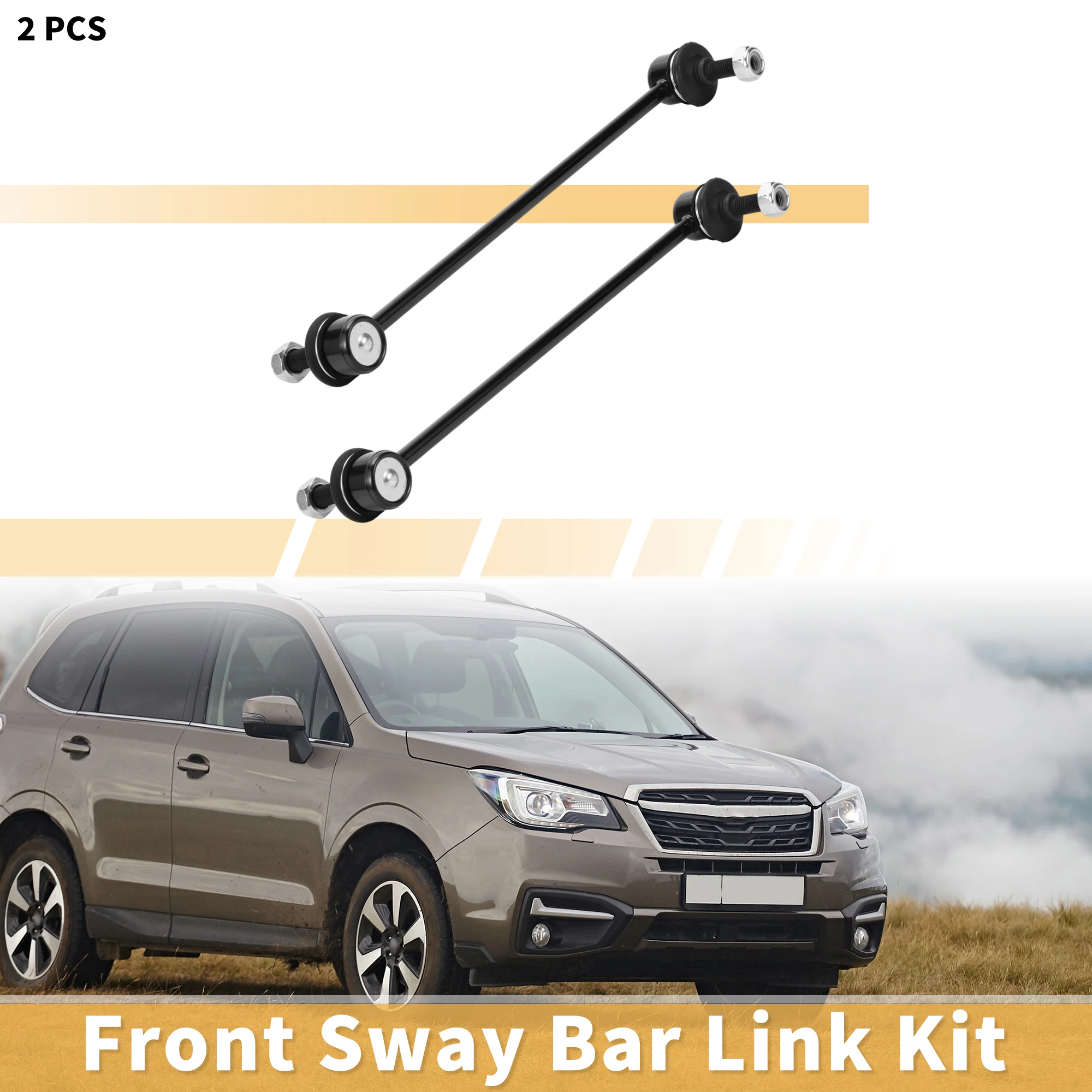 

UXCELL 2pcs Front Stabilizer Sway Bar Link for Fiat Qubo 2008-2020 No.1580517/50700941