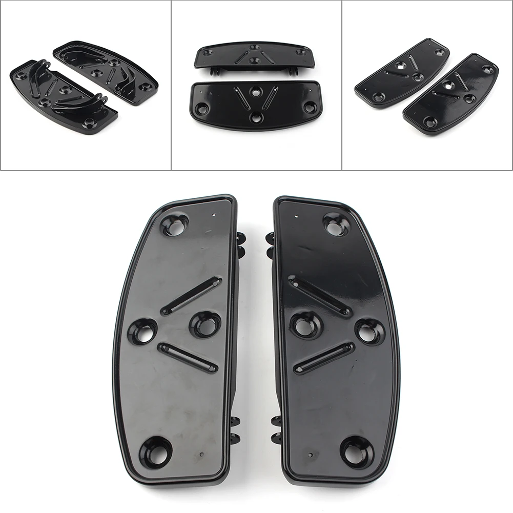 Motorcycle Front Rider Floorboards Floor Foot Boards Bottom For Harley Touring Softail FL 1986-2017 & Road King FLD 2012-2016