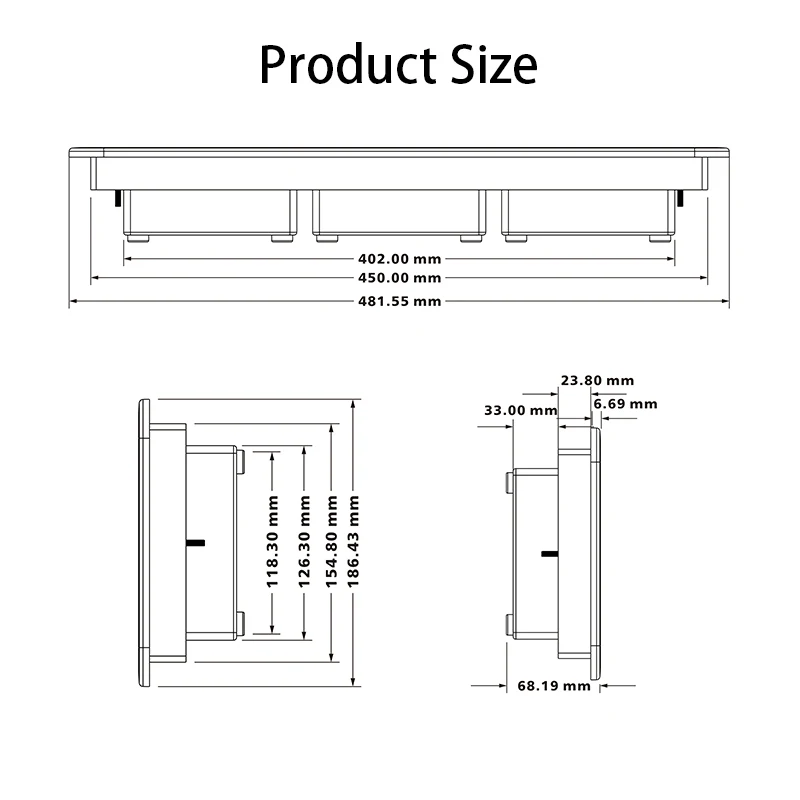 TYTXRV RV Accessories RV Air Vent Grille ABS Dust Proof Caravan Two Way Side Outlet Ventilation Exhaust Fan