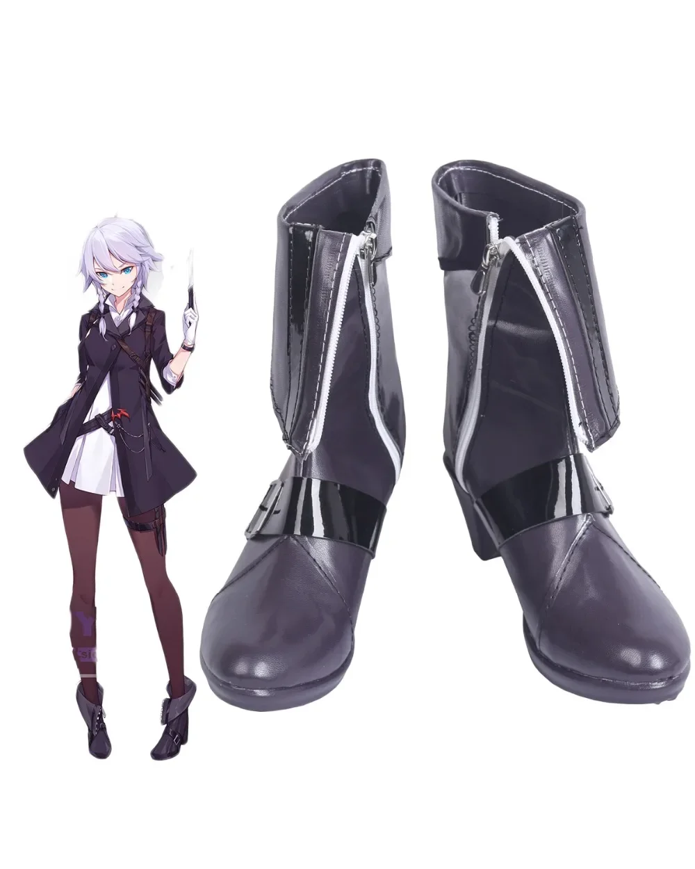 Tokou Project Sakuya Izayoi Cosplay Boots Shoes Custom Made Any Size