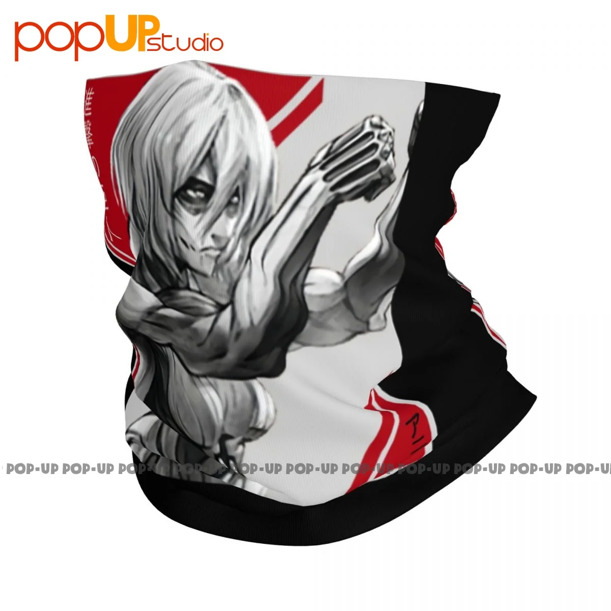 Annie Leonhart Attack On Titan mujer Titan Essential Neck Gaiter Bandana bufanda máscara facial