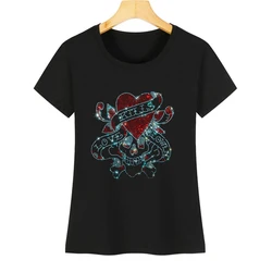 New 2023 summer short-sleeved T shirt hot drill creative cartoon print oversized T-shirt