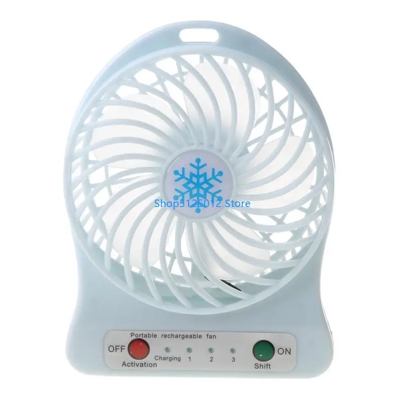 G8TC Persoonlijke fan Mini Table USB Oplaadbare duurzame bureaubans met 3 snelheden