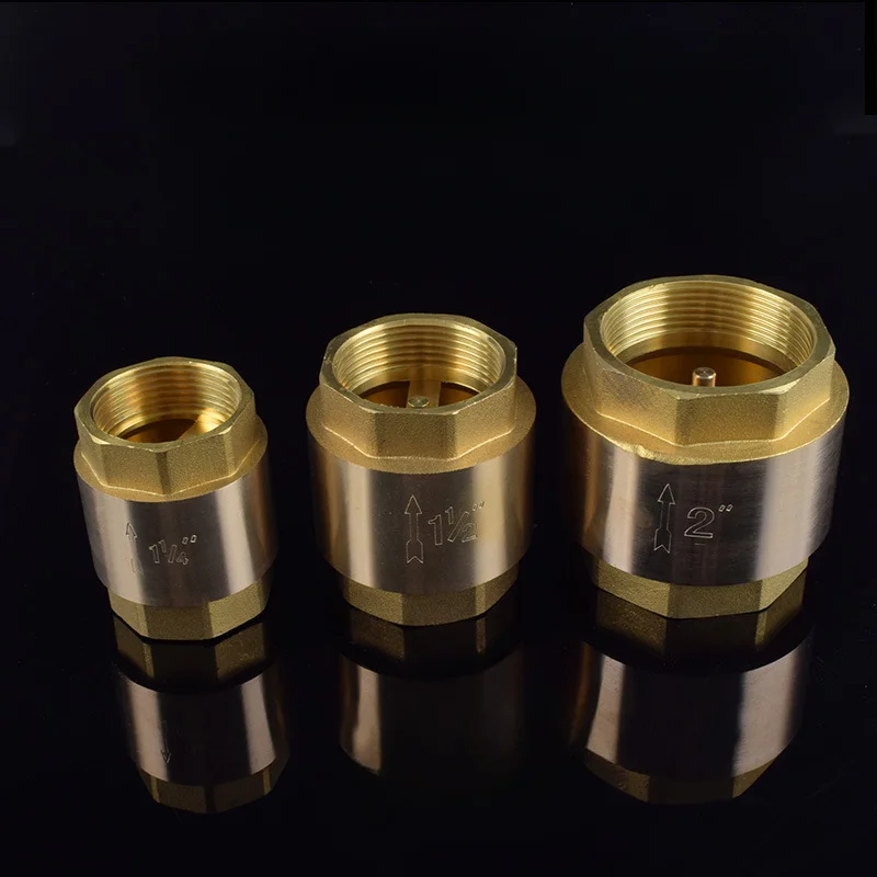 

200WOG Male for Water Gas Oil Control Devices Valve DN15/DN20/DN25 NPT Brass Thread Check Valve One Way Non-Return Check Valve