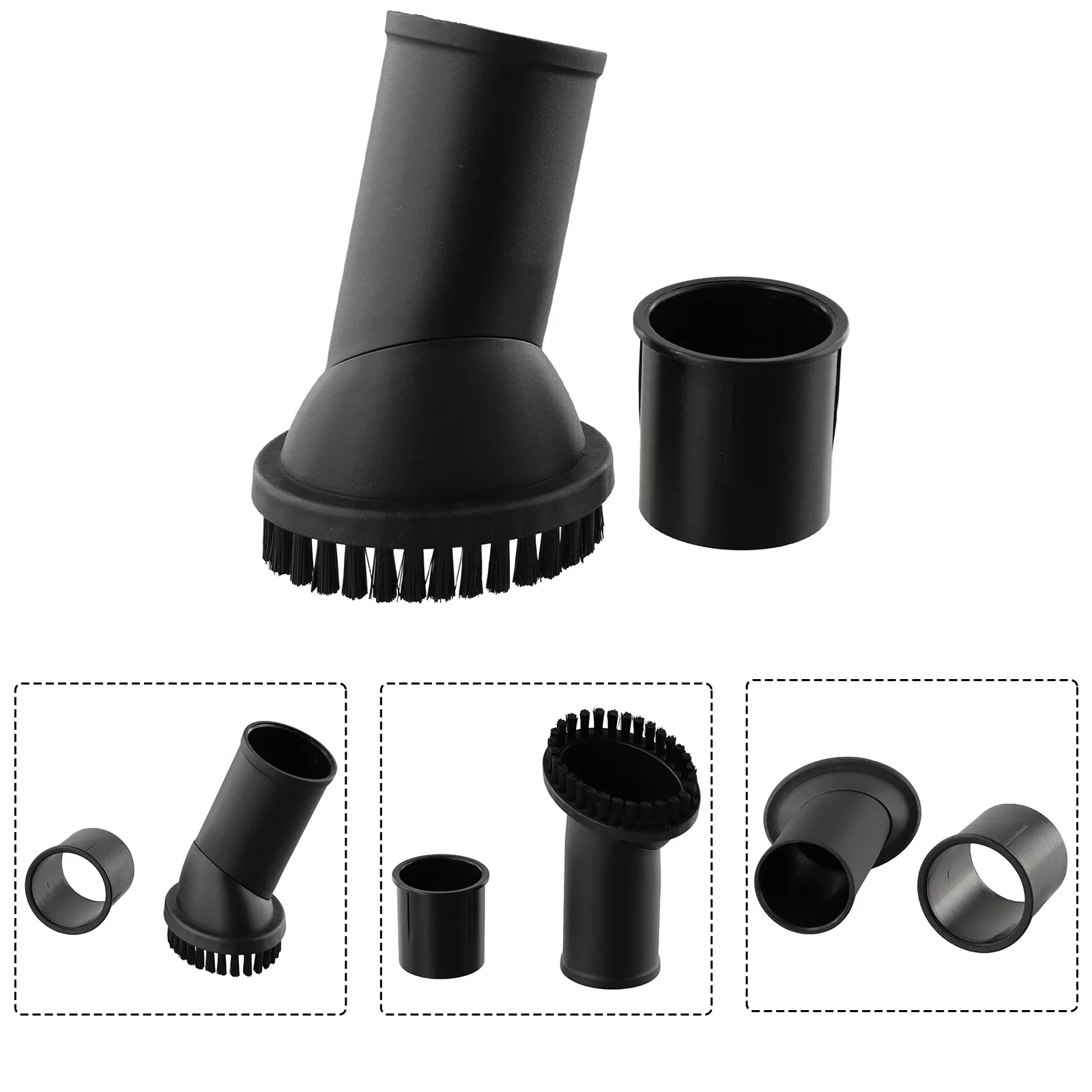 

Round Brush Hose Adapter For Karcher Vacuum Cleaner Parts 32-35mm Inner Diameter Hair Round Brushes Head Dusting Crevice Tool