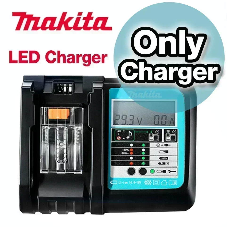 18V Makita echte batterij, oplaadbare gereedschapsbatterij met LED-display voor Makita LXT-serie elektrisch gereedschapsbatterij en oplader