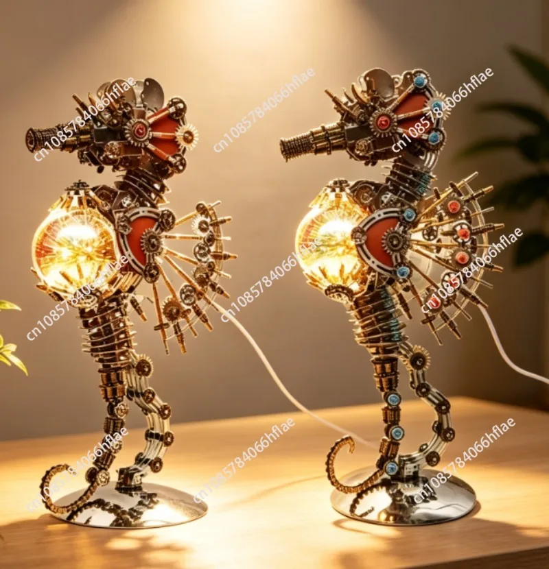 3D Puzzle Seahorse Metal Assembly Mechanical Sea Animals Building Model Kit Steampunk DIY Toys for Kids Adults  2100Pcs