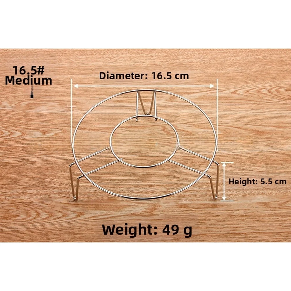 High-temperature Resistant 201 Stainless Steel Portable Tri-leg Stability Foldable Stainless Steel Rack Steaming Rack