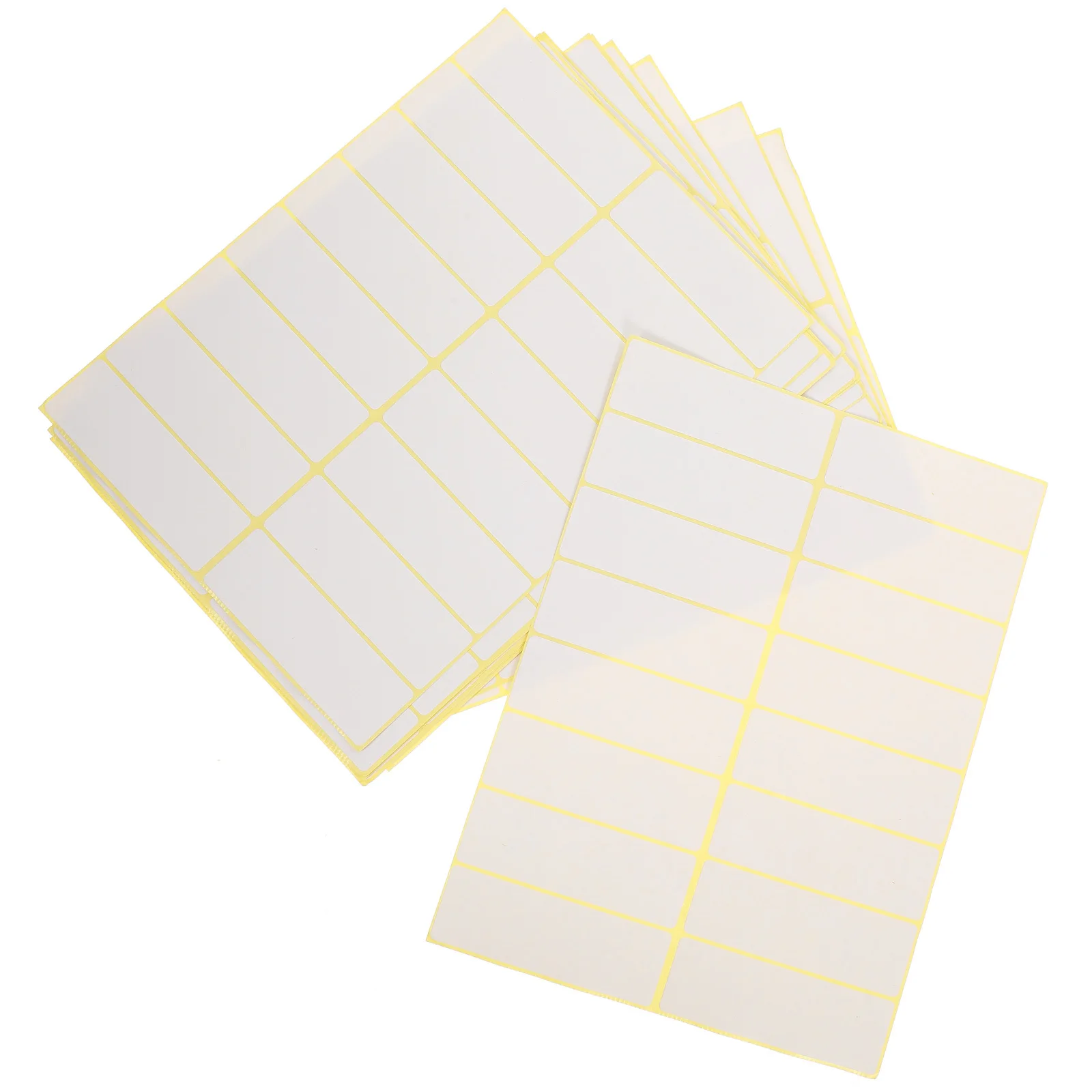 16 Labels Sheet White Stickers to Write on Adhesive Pricing Stickers for Inventory Categorization Easy Peel Labels