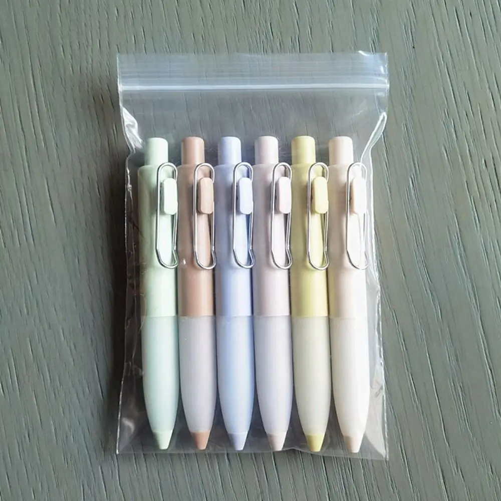 Canetas esferográficas Multi-Cores, Pequeno, Curto, Gordura, Secagem Rápida, Caneta Neutra, Caneta de Bolso, Papelaria, Escola, Escritório, Escrita Suprimentos