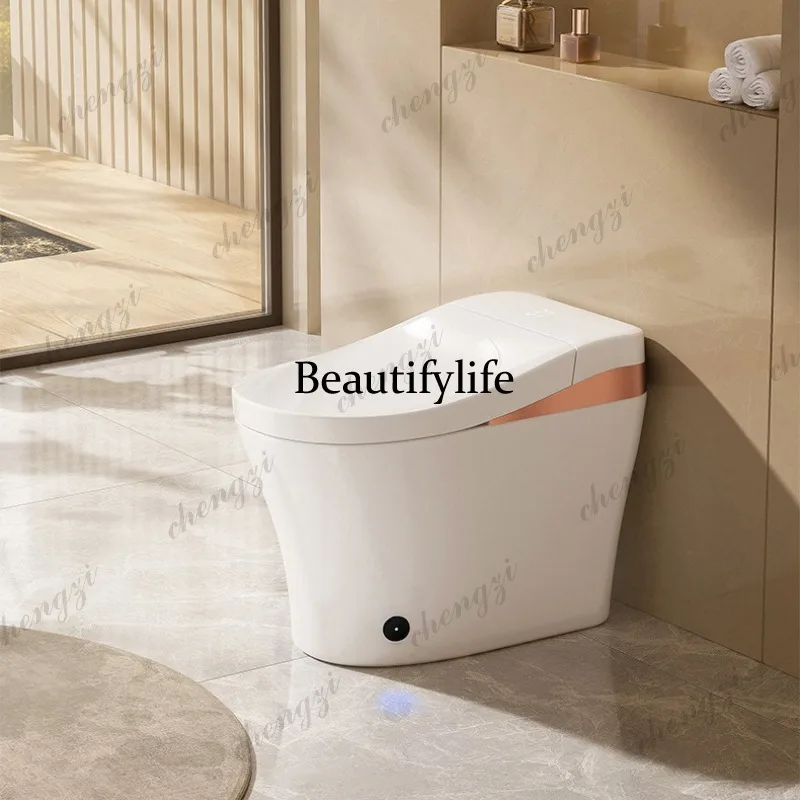 Fully automatic intelligent silent water-saving no water pressure limit built-in foam shield ergonomic toilet