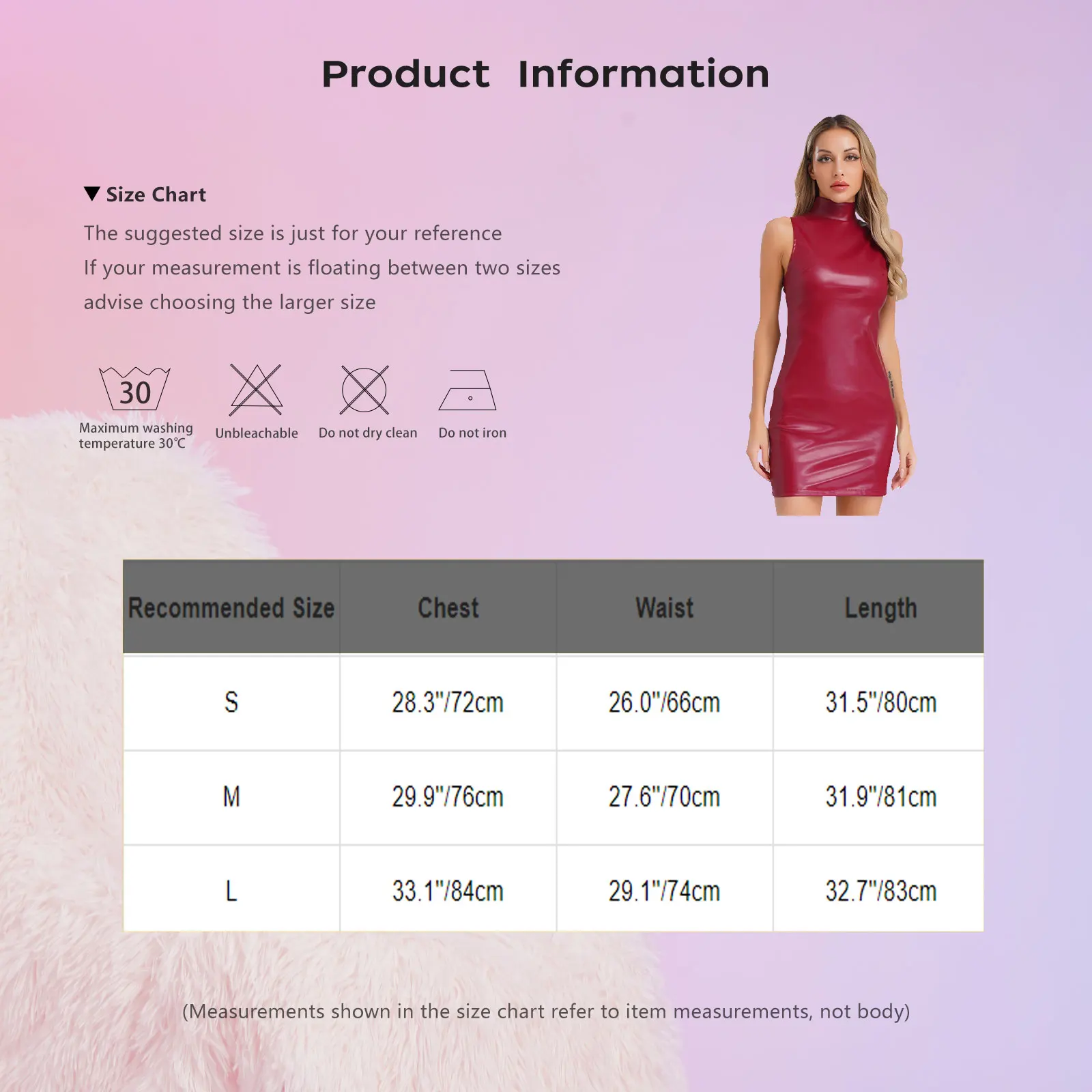 Dames PU-leer wetlook mini-jurk mouwloos opstaande kraag tank bodycon jurken dames nachtclub rave party street wear