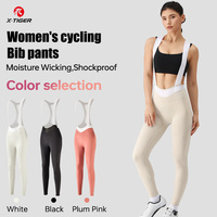 X-TIGER Women‘s Professional Cycling Bib Pants Spring Autumn MTB Road Bike Pants Breathable Shock Absorption Cycling Tights