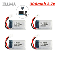 3.7v 300mAh with changer RC Palne Rechargeable lipo Battery For JJRC H20 Syma S8 M67 U839 RC Parts 3.7 V Battery