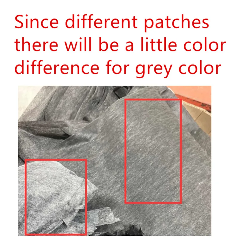 100cm Gray White Black Non-woven Fabric Interlinings & Linings Iron On Sewing Patchwork Adhesive Single-sided  25g / 45g ,1PC