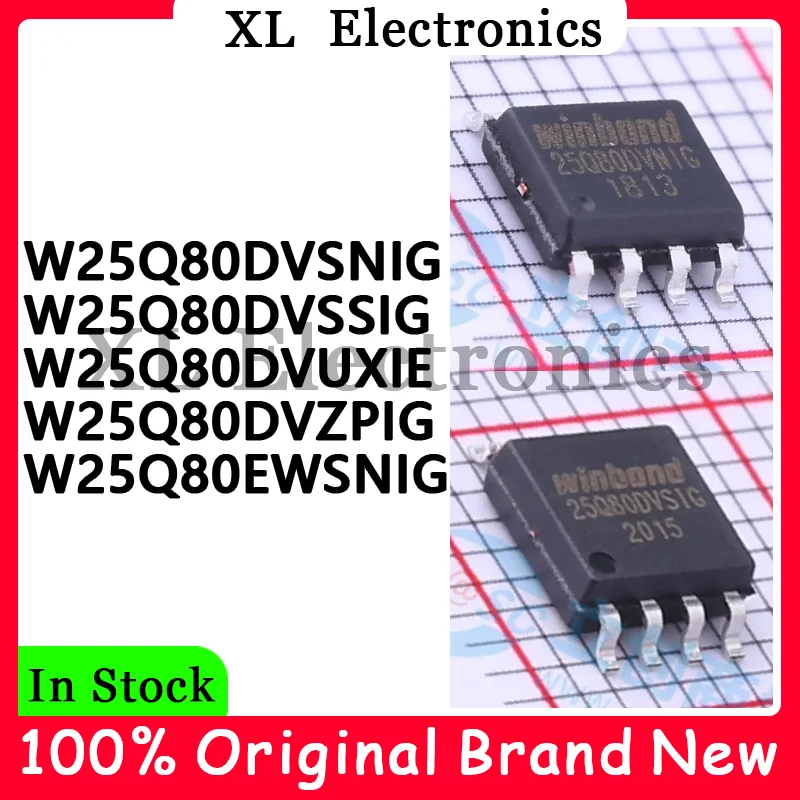 W25Q80DVSNIG W25Q80DVSSIG W25Q80DVUXIE W25Q80DVZPIG W25Q80EWSNIG Новый оригинал