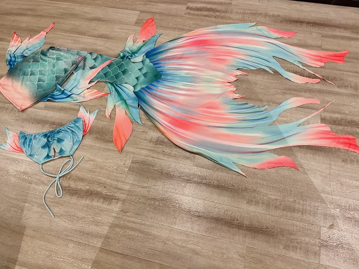 2025 New Tailored Customized National Style Oceanarium Mermaid Swimsuit Shooting Hd Fishtail Diving Free Diving