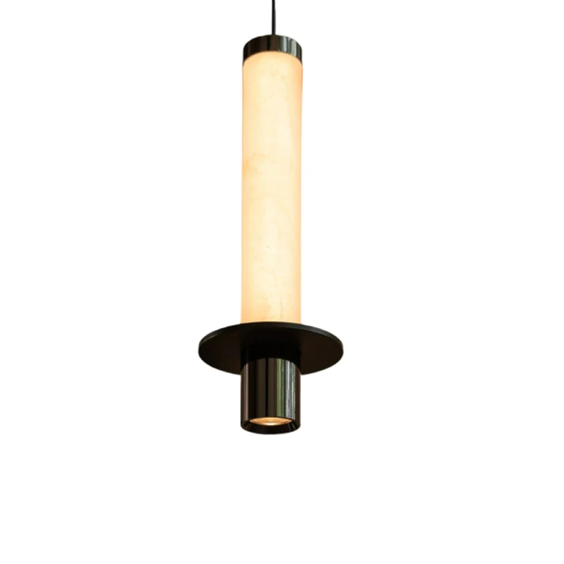 Home Art Decor LED Chandeliers Natural Marble For Dining Room Kitchen Bedside Pendant Lamp Wire Length Adjustable