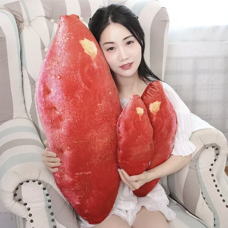 30/55/80CM Simulation Vegetables Plant Sweet Potato Filled stuffed Plush doll Toy Car/Sofa/Bed Sleep Pillow fruit cushion gift