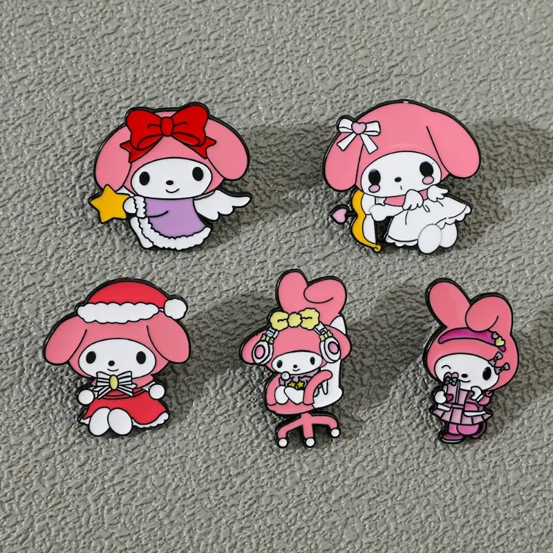 

Sanrio My Melody Metal Brooch Anime Figure Cute Broochs Toy Anime Merchandise Decoration Children Birthday Gifts Christmas Gifts