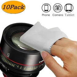 10Pcs Premium Microfiber Cleaning Cloths for Lense Glasses Camera Cell Phone Laptop Screen Cleaner Wipe For Macbook Pro 13 15