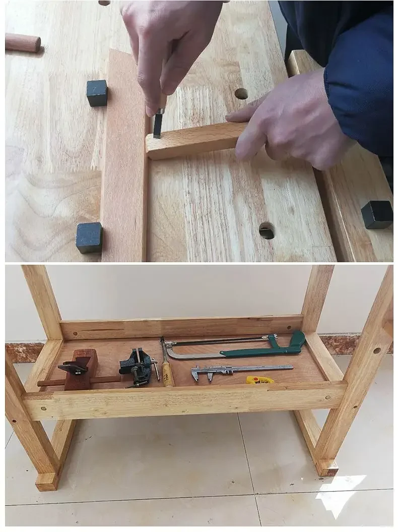 Woodworking Bench with shelf Essential for woodworking shop