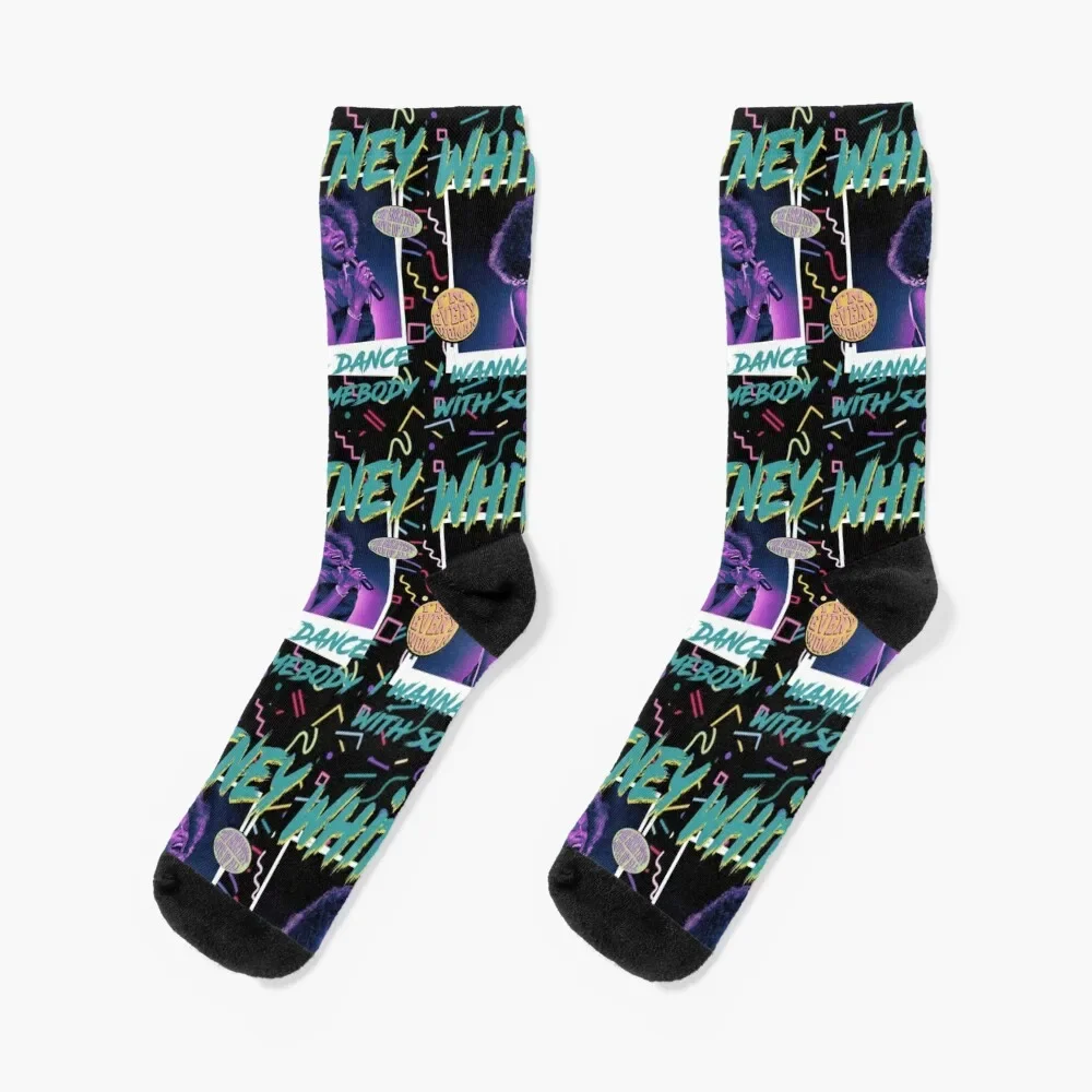 whitney houston new design for you if you love her tell me, peace Socks cycling Heating sock sheer Socks Female Men's