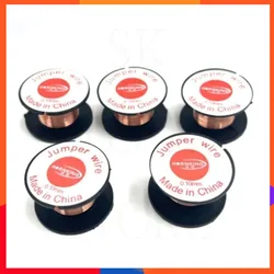 Insulation Copper Soldering Wire Jumper Wire 0.1mm for Mobile Phone Computer Motherboard Fingerprint PCB Repair Welding Tool