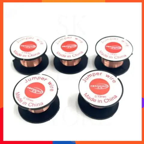 0.1mm Insulation Copper Soldering Wire Jumper Wire for Mobile Phone Computer Motherboard Fingerprint PCB Repair Welding Tool