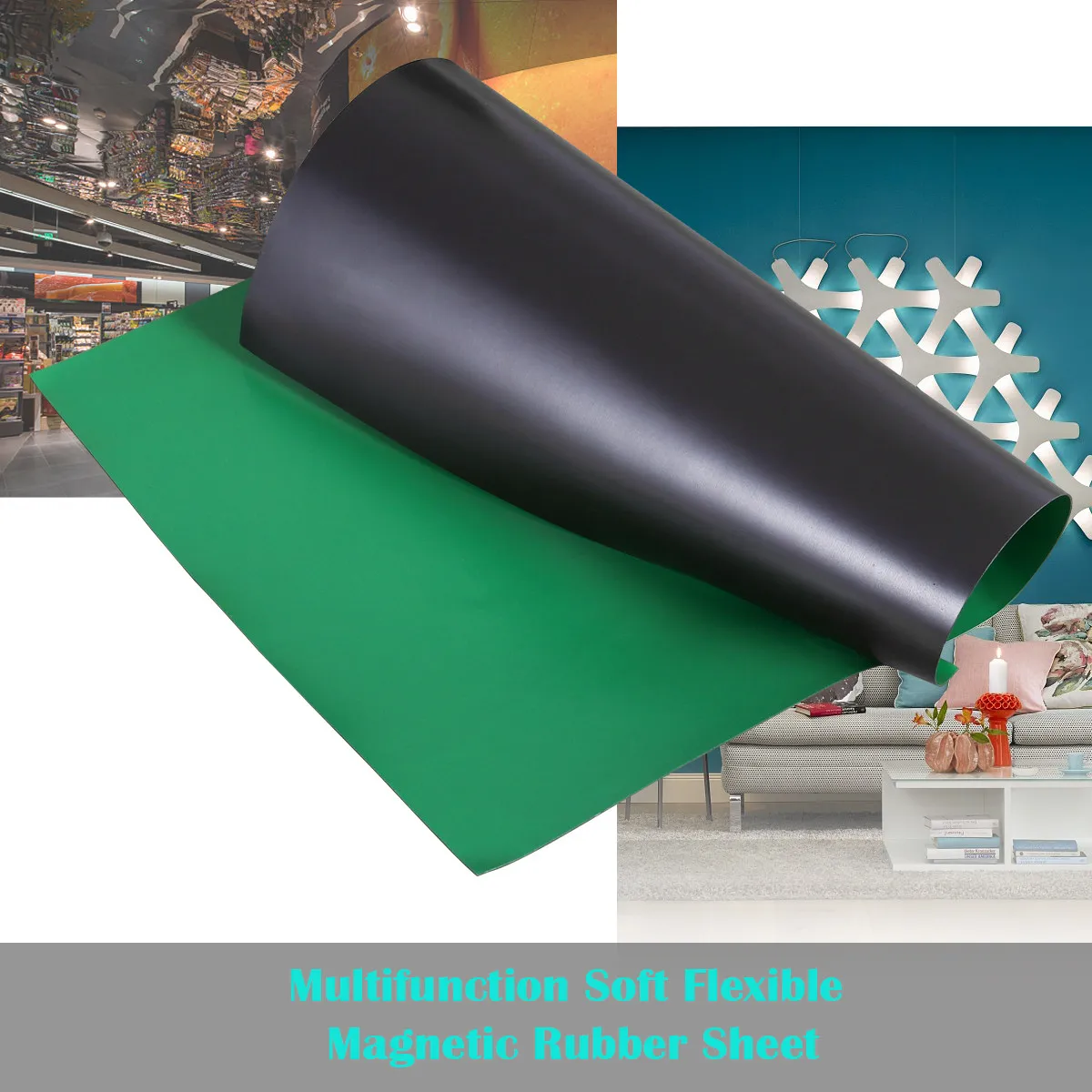 

Black Multifunction Magnetic Rubber Sheet Flexible Magnetic Sheet Rubber Magnet 297Mm 210Mm 05Mm for Advertisement Notice