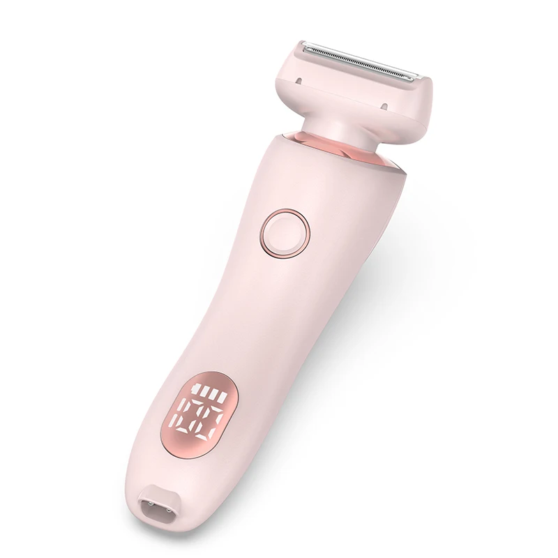 2 in 1 Women Shaver Tool Women Electric Epilator Waterproof Dual Head Electric Epilator Rechargeable Hair Remover for Face Body