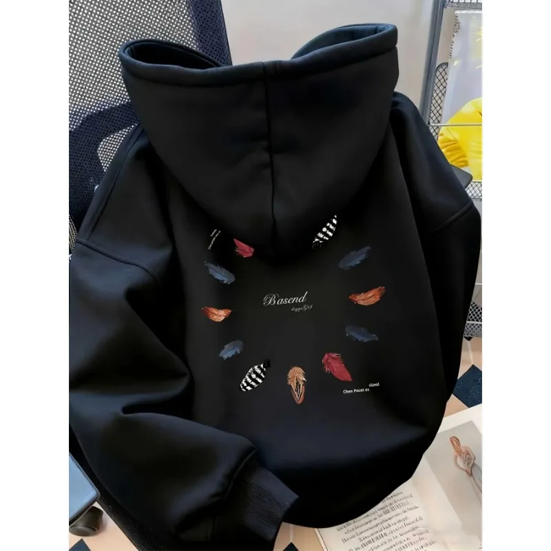 S-3XL 7 Farben Individuelles Logo Kapuzenpullover 60% Baumwolle Unisex Langarm Pullover Lässiger Hoodie Oberteil
