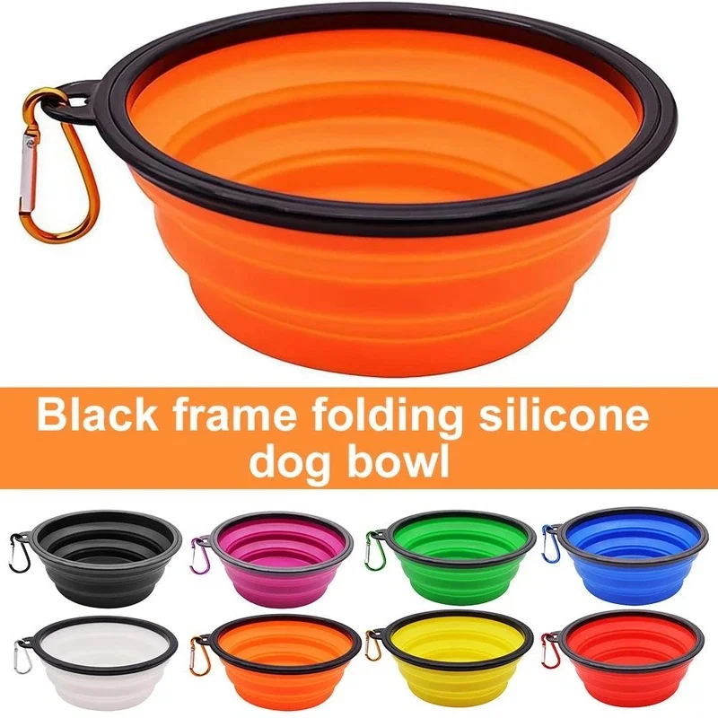 1/3pc Dog Travel Bowl, Collapsible Bowls for Dogs, Foldable Cat Water Bowl, Portable Pet Feeding Travel Dish with Carabiner Clip