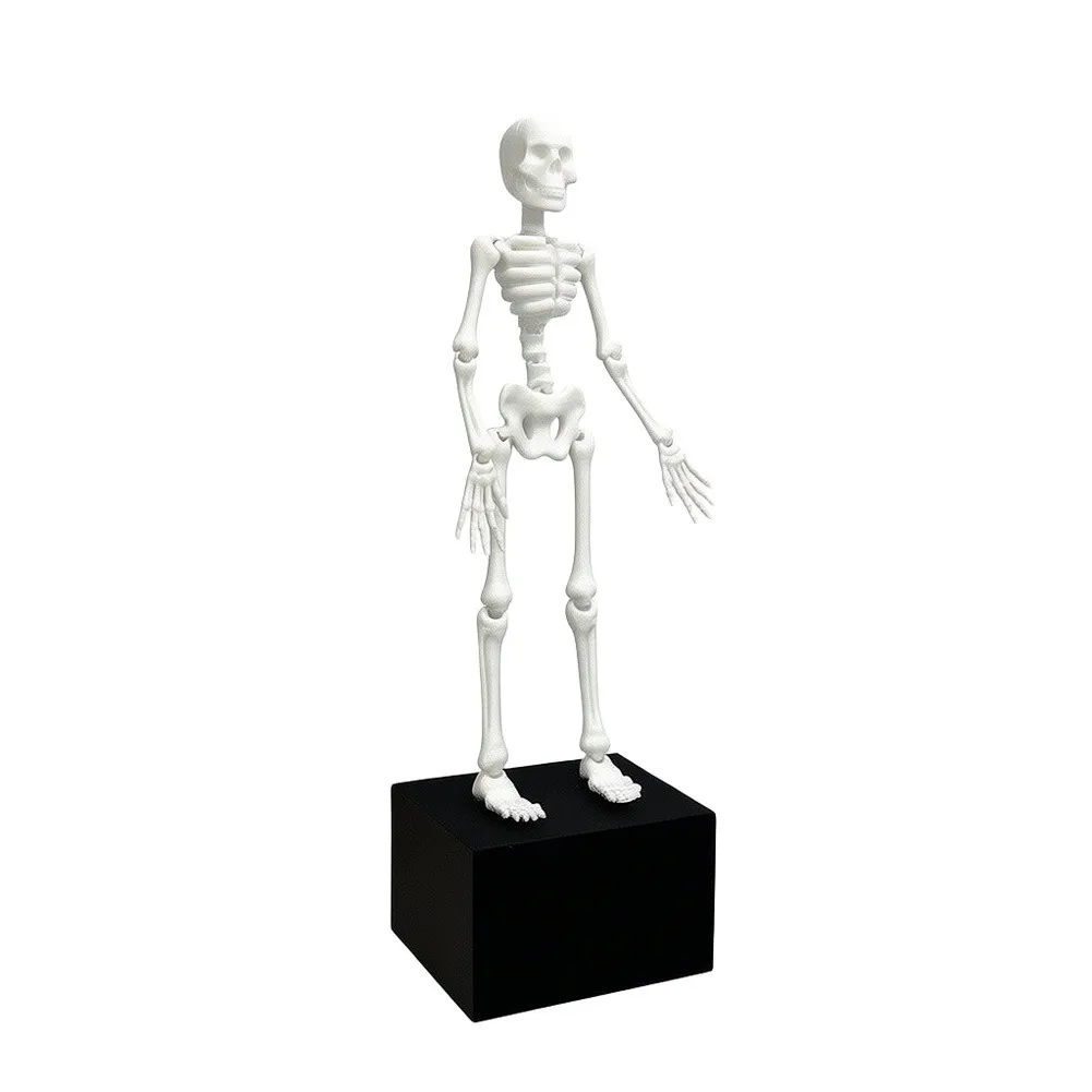 Dancing Skeleton Aquarium Bubbler White Plastic Air Bubble Stone Ornament For Fish Tank Water Circulation Halloween Home Decor
