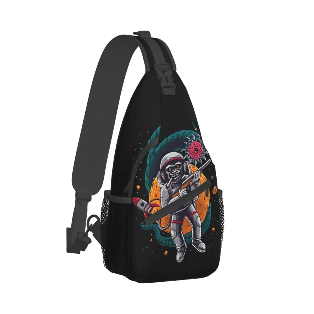 

Mr Skull From Space Crossbody Chest Bags Dead Space Game Pockets Travel Pack Messenger Sports Teens Shoulder Bag Unisex