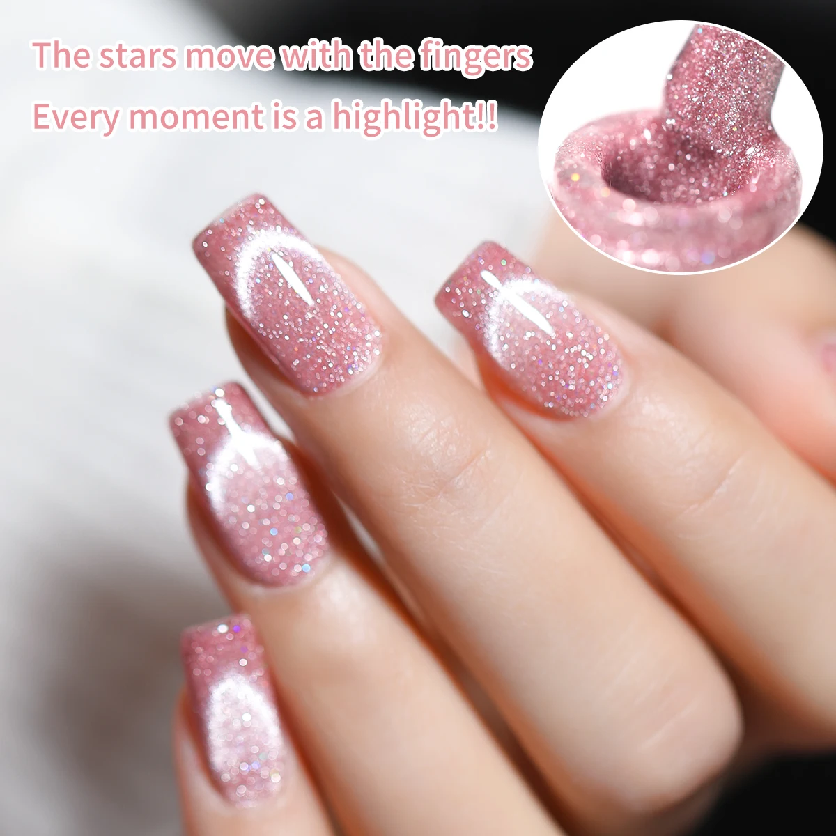 XEIJAYI 6pcs 15ml Cat Eye Nail Gel Polish Set, Semi Permanent Nail Art Soaking UV LED Nail Salon DIY Nail Salon Gel For Spring
