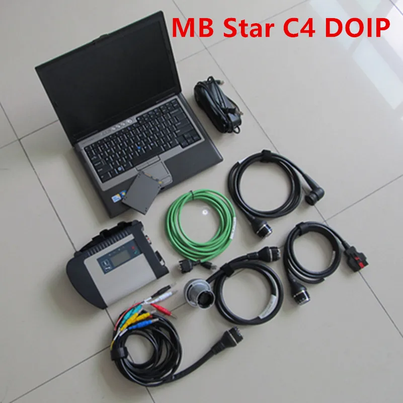 DOIP WIFI Mb Star c4 Sd Connect Best Quality Full Chip Diagnostic Tool Software v2024.12 SSD 480gb Laptop d630 Ram 4g Windows 10