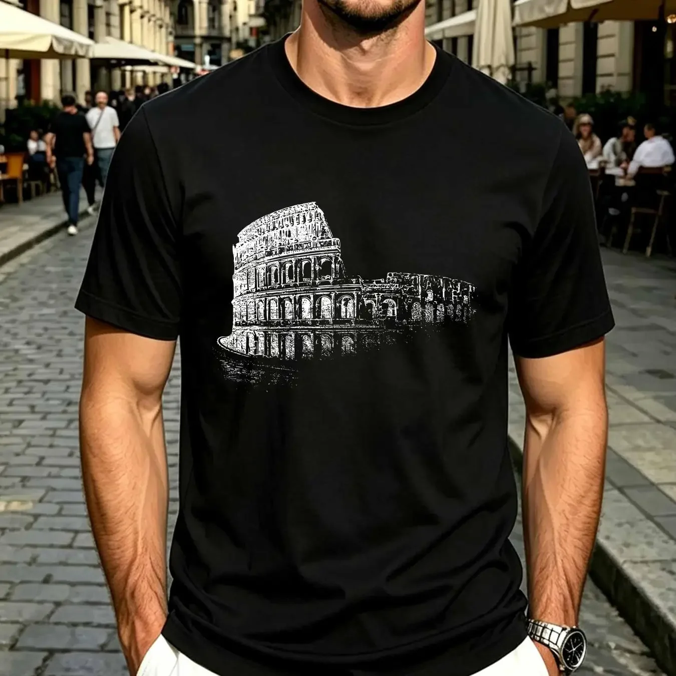 washed T Shirt New Limited Rome Colosseum Italy Italia Roman Amphitheatre Ancient long or short sleeves vintage Washed graphic