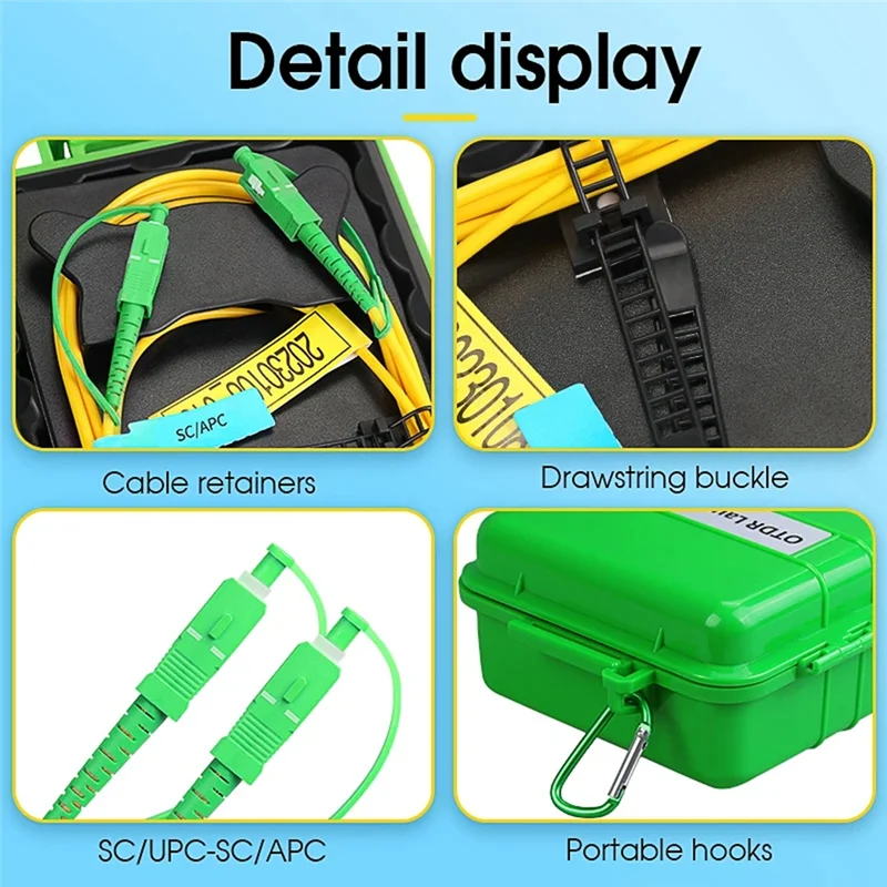 

【Hot Selling】SC/APC-SC/APC OTDR Launch Cable OTDR Optical Fiber Cable Test Extension Line OTDR Dead Zone Eliminator Single Mode